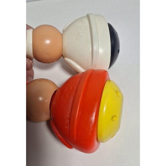 1970s Baker Candlestick Maker 3 Men In A Tub Roly Poly Lot Fisher Price Vintage - Picture 13 of 16